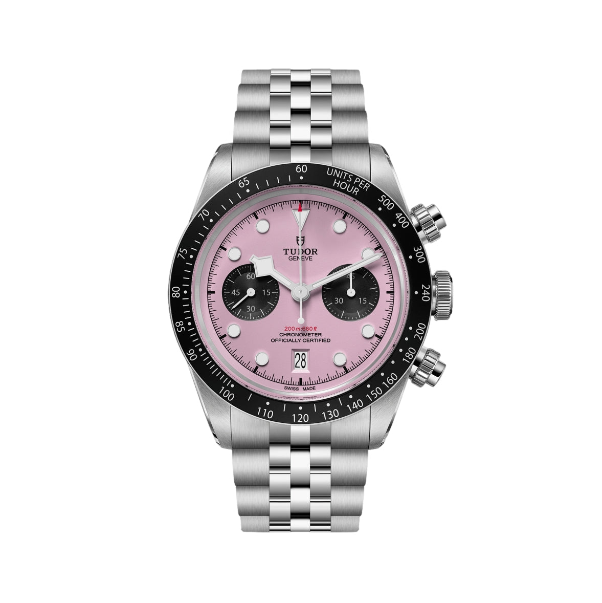 Black Bay Chrono 41mm - Pink on Bracelet