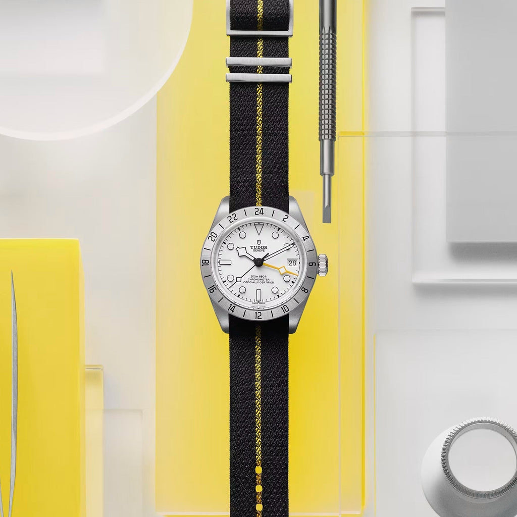 Black Bay Pro GMT 39mm - Opaline on Fabric Strap