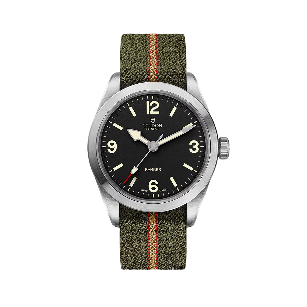 Ranger 39mm - Black on Fabric Strap