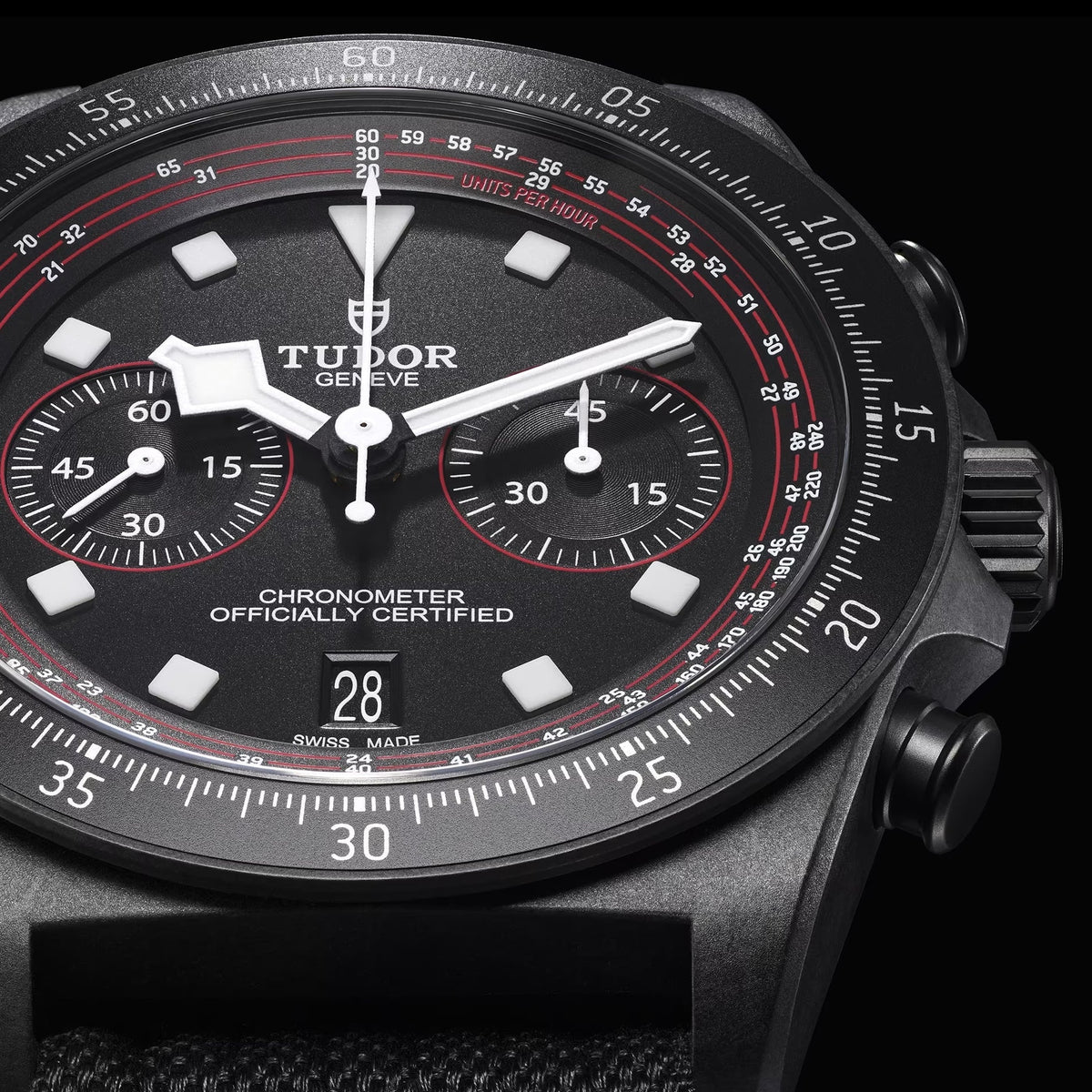 Pelagos FXD Chrono Carbon Composite 43mm - Black on Fabric Strap