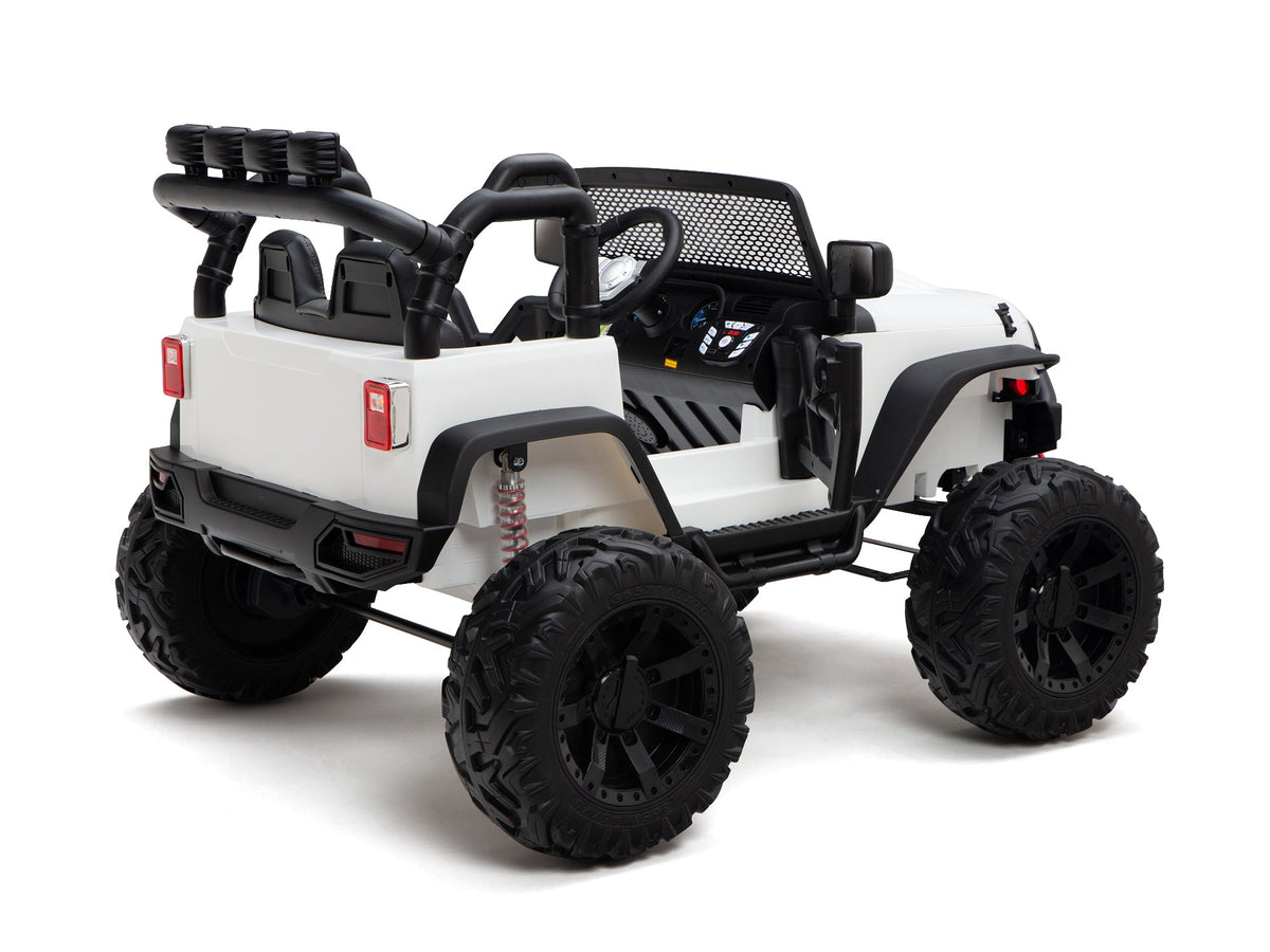 Nighthawk Kids 24V Battery Operated Ride On Truck With Remote - White